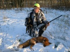 Jonny och Vincent med räv!