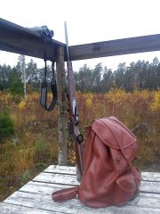 Utsikten över ett småländskt Gudrunhygge.