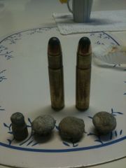 650gr woddar och en gjuten kula.